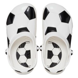 NEW!! CROCS Kids' Classic Soccer Ball Clogs, Kids Size 6.0